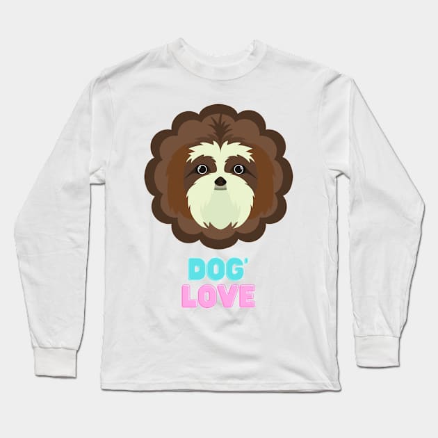 Love dogs my family Long Sleeve T-Shirt by MeKong